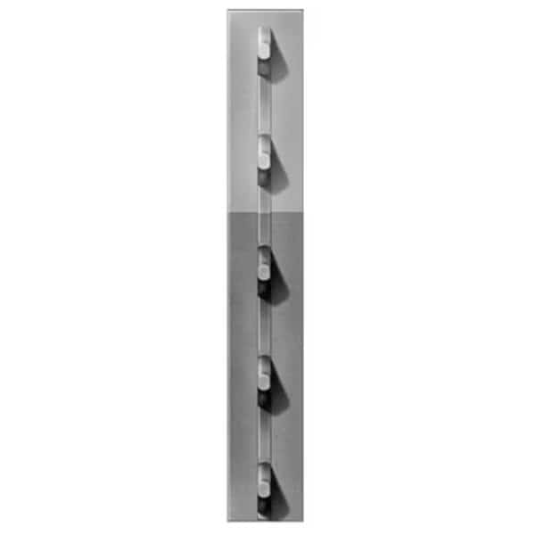 FRPT12500070Y50 1.25 in. x 7 ft. Gray Studded T-Post; Pack Of 5