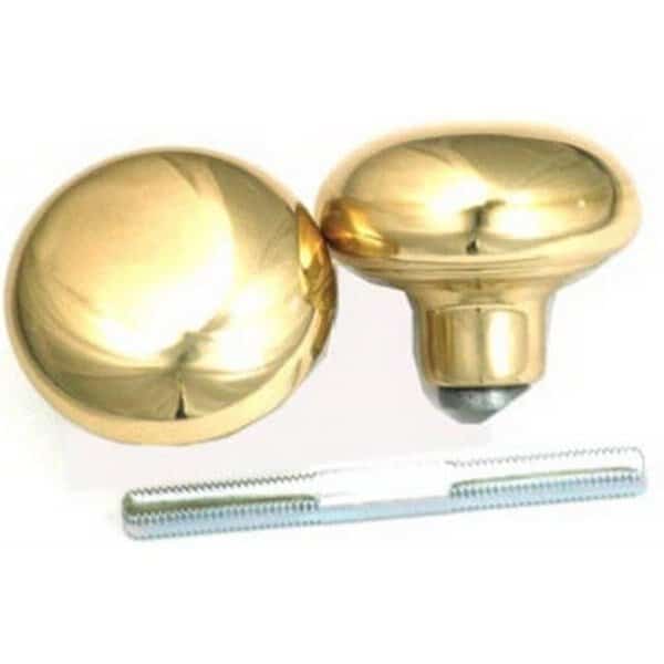1130 2 Pack Brass Knob Set & Spindle