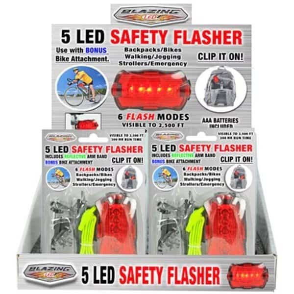 Shawshank LEDz 900257 5 LED Safety Flasher; Pack Of 18