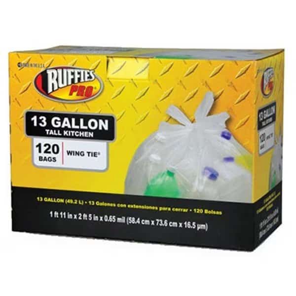 Berry Plastics 1124915 Recycling Bags; 120 Count 13 Gallon