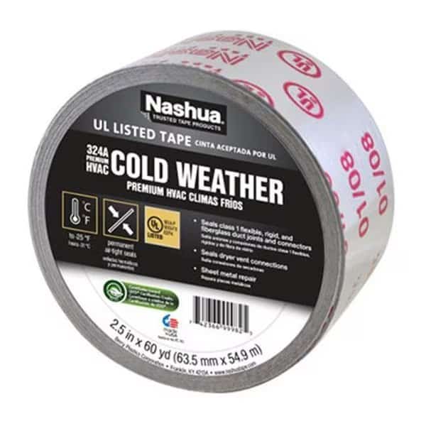 Berry Plastics 1207794 Premium HVAC Cold Weather Foil Tape Silver Foil Tape; 2.5 in. x 60 Yd
