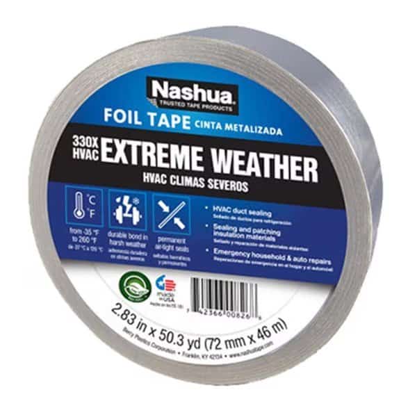 1087665 Silver Extreme Weather HVAC Foil Tape- 2.83 in. x 50 Yd