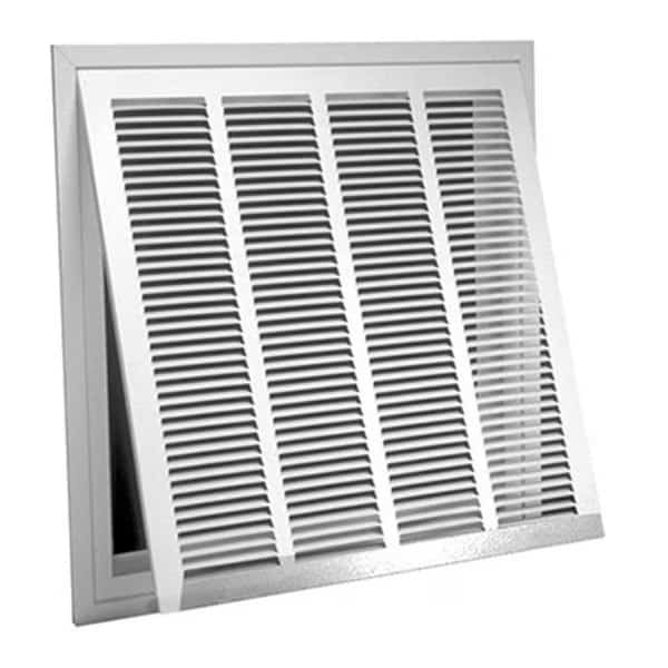 American Metal Products 326W20X20 20 x 20 in. White Steel Lanced Return Air Filter Grille