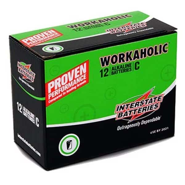Interstate All Battery DRY0080 C Alkaline Battery; Pack - 12