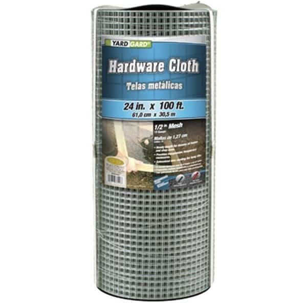 Midwest Air 308246B 24 in. x 100 ft. 0.5 in. Mesh Galvanized Hardware Cloth