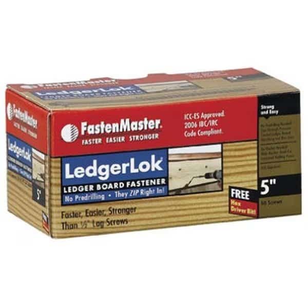 FastenMaster FMLL005-50 5 in. Ledgerlok Screw; Pack - 50, Fastenmaster, Mfr#: 129266