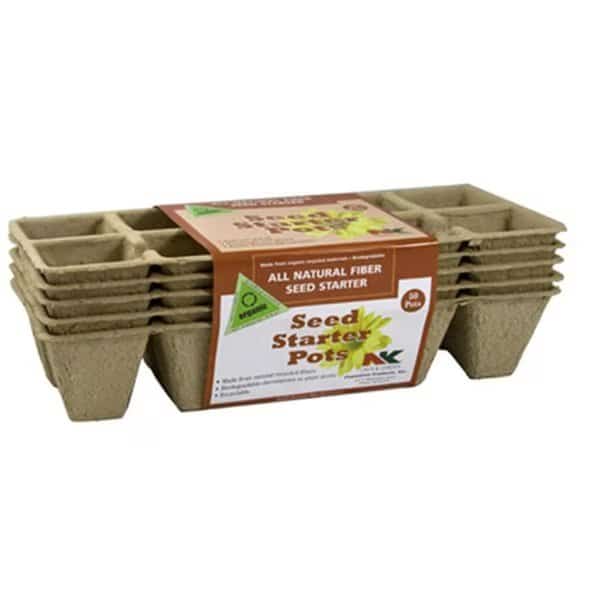 FS110 10 Pot Square Peat Fiber Strip
