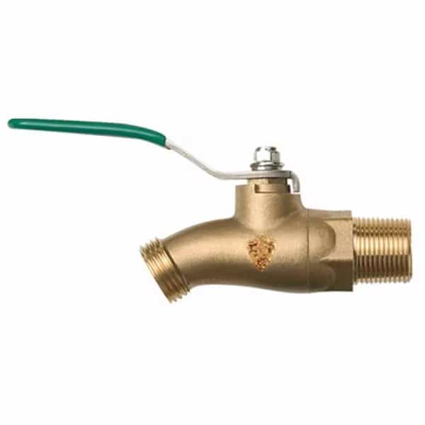 351BVLF 0.75 in. Male Iron Pipe x 0.75 in. Hose Thread; Ball Valve