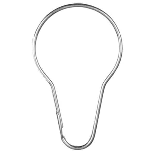 Asia Shower Curtain Ring, Pack of 12, 12PK