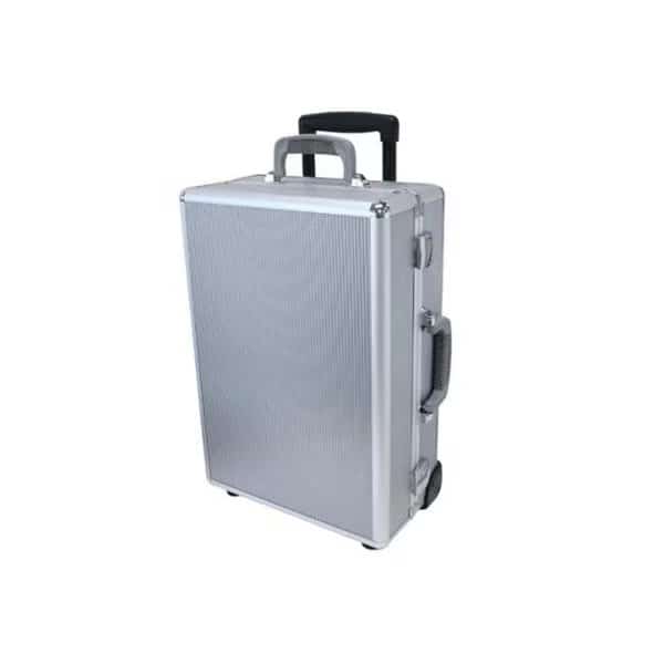 TZ Case NC-400 SS Wheeled Laptop Organizer Case; Silver Stripe