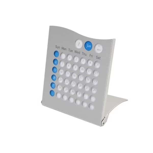 TZ Case ANC-14 S Aluminum Perpetual Calendar; Silver