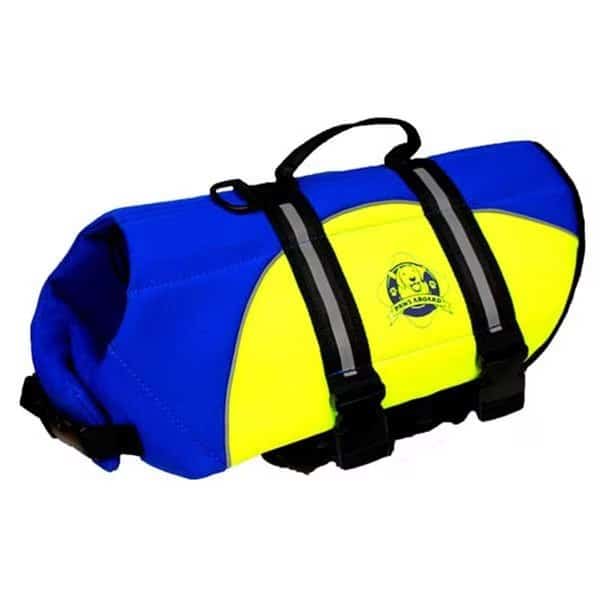 PA Neoprene Doggy Life Jacket Small Blue Yellow