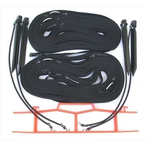Home Court M817NABKS 8 Meter Black 1-inch Non-adjustable Web Courtlines, Home Court, Mfr#: M817NABKS