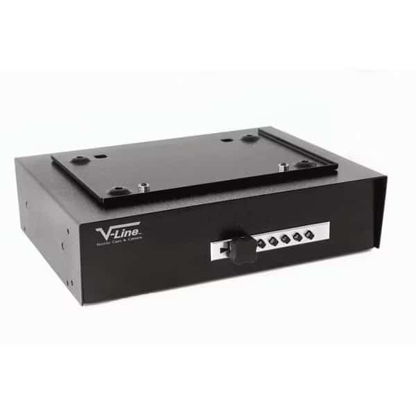 V-Line 3912-S BLK Hide Away Keyless Security System for Valubles and Firearms - Black