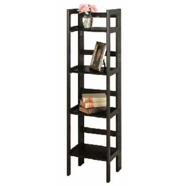 WINSOME TRADING--Folding Shelf 4-Tier Black