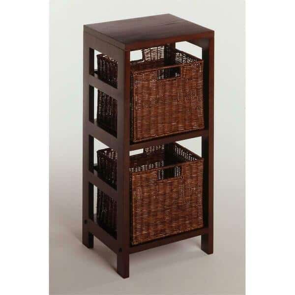 Espresso Beechwood SHELF2-SECT NARROW
