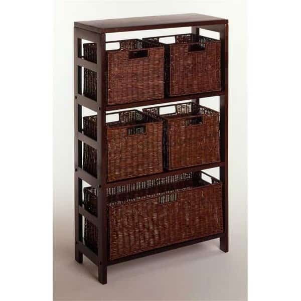 Espresso Beechwood SHELF 3-SECT WIDE