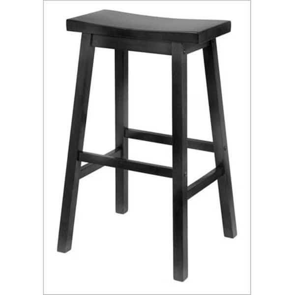 Saddle Seat 29 Inch Stool - Black