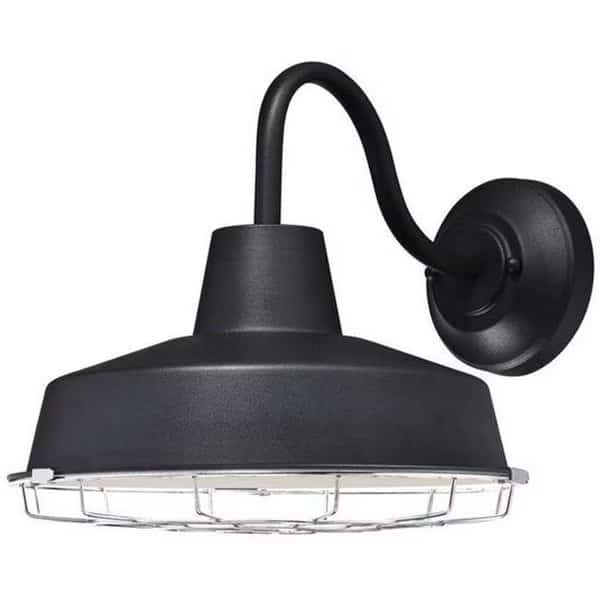 Academy One Light LED Outdoor Wall Lantern; Textured Black