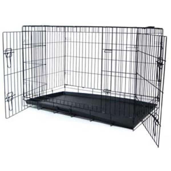 YML Group DSA36 - Small Animal Cage with Double Doors - Black - 36 x 23 x 26 Inches, Yml, Mfr#: DSA36