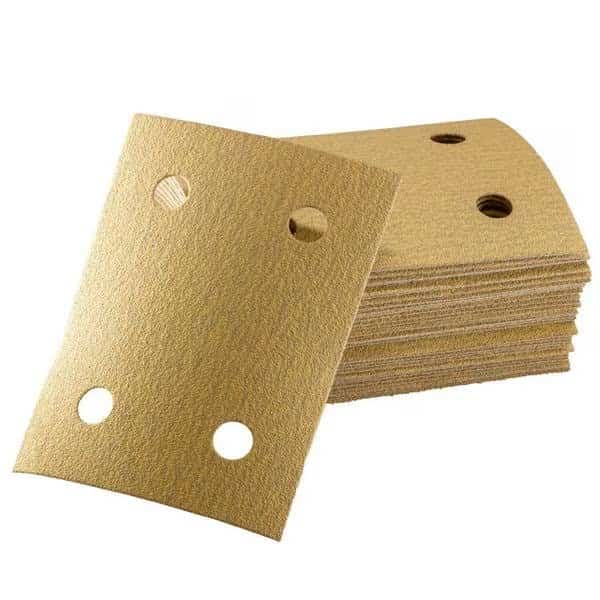 Sanding Sheet 3 x 4 EKASTORM Grit No 180 Hook & Loop, 4 Holes Vented, PK50