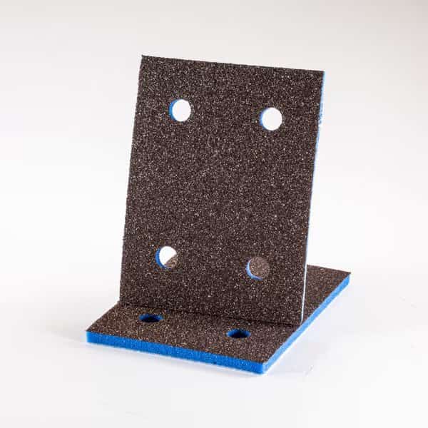 EKASILK PLUS 5mm Sponge 3"x 4" Superfine (450-500 Grit Finish) 4 Holes Hook & Loop Sanding Pad, PK25
