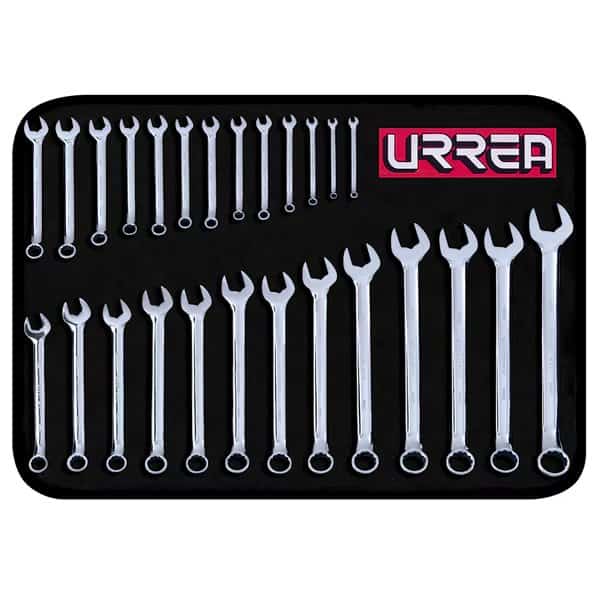 Full polished 12-pt combination wrench set 26PC mm, Urrea, Mfr#: 1200QM