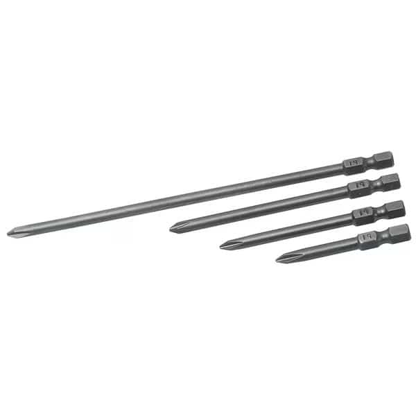 Ph No 2 1/4X3-1/2 Heavy-duty 1/4 hex power drive Phillips bits