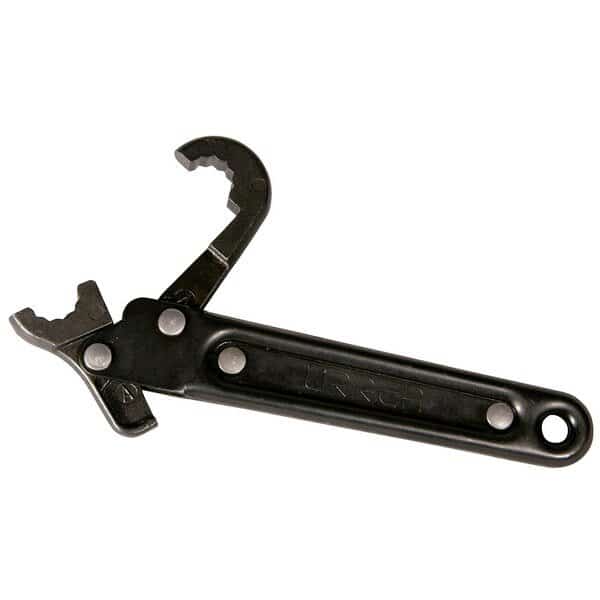 Quick release flare nut wrench, 5/8" opening size.