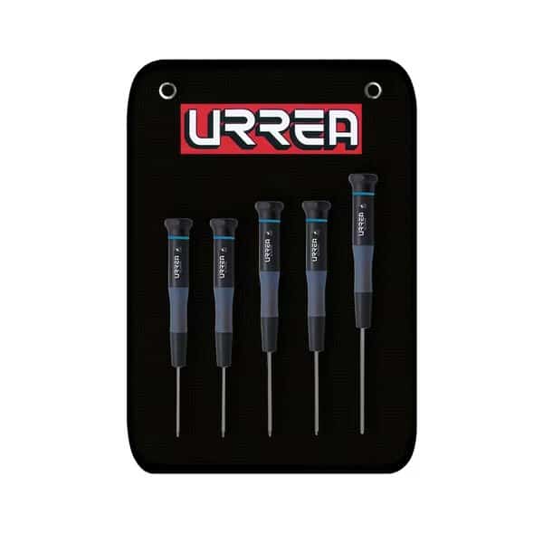 ESD Bimaterial Precision Screwdrivers set of 5 pieces (Torx type)., Urrea, Mfr#: 9500BT