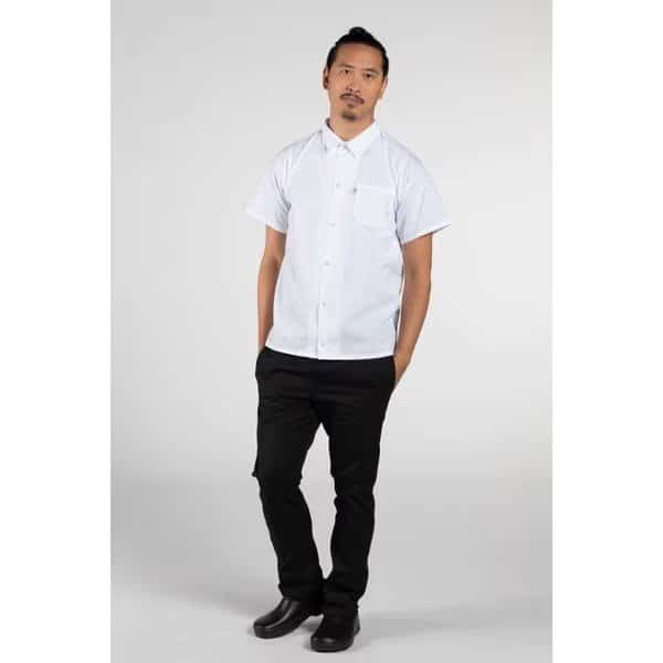 Snap Utility Shirt Wht 5XL