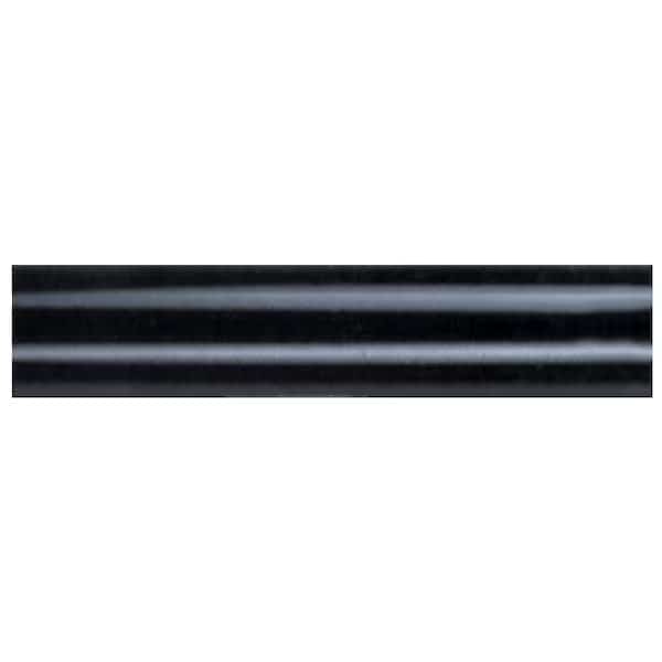 12 in. x 0.75 in. dia. Black Steel Ceiling Fan Downrod Extension
