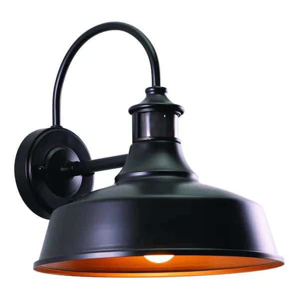 Dorado Bronze Motion Sensor Dusk to Dawn Farmhouse Barn Dark Sky Outdoor Wall Light