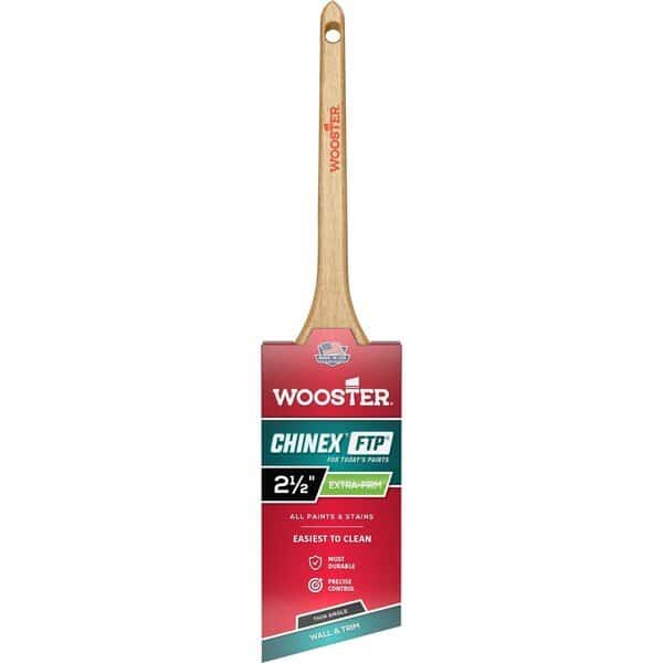 2-1/2" Thin Angle Sash Paint Brush, Chinex FTP Bristle, Wood Handle, 1, Wooster, Mfr#: 4424-2 1/2
