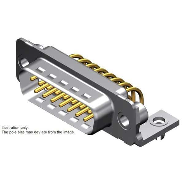 Fct Dsub Ra Pc Plg 25 Pn W/Clinch