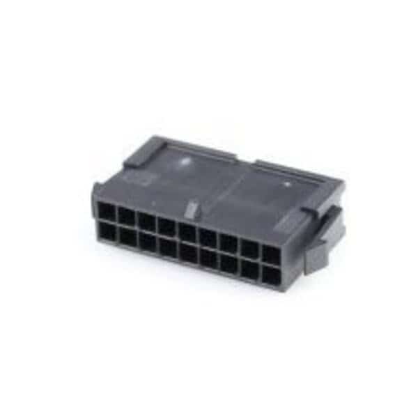 Pin & Sleeve Plug, 350V AC, 18 Pole, Black
