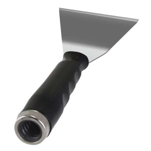 4 in  SS Bent Pole Scraper w/Threaded Handle