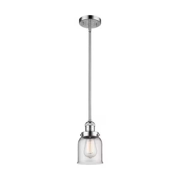 1 Light Vintage Dimmable Led Small Bell 5 Inch Mini Pendant, 698250