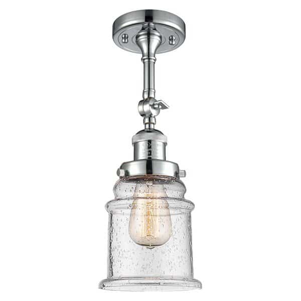 One Light Vintage Dimmable Led Semi-Flush Mount, 528019