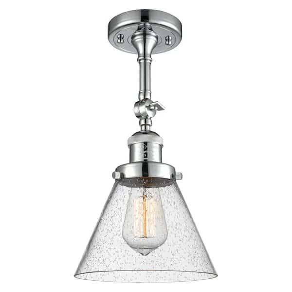 One Light Vintage Dimmable Led Semi-Flush Mount, 528026
