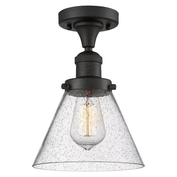 One Light Vintage Dimmable Led Semi-Flush Mount, 533996