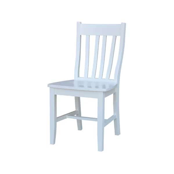 Set of 2 Cafe Chairs, White