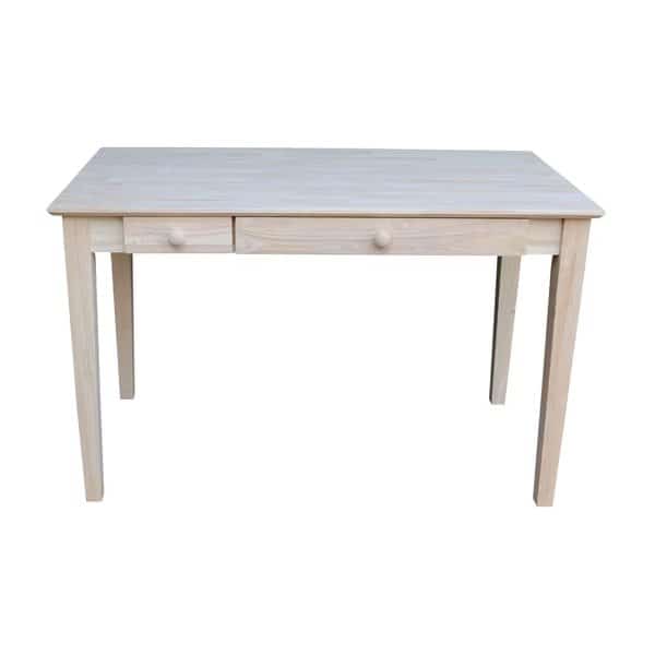 Computer Desk with Flip Down Drawer 26 in D X 30 in H, 48 in W X Wood, Unfinished