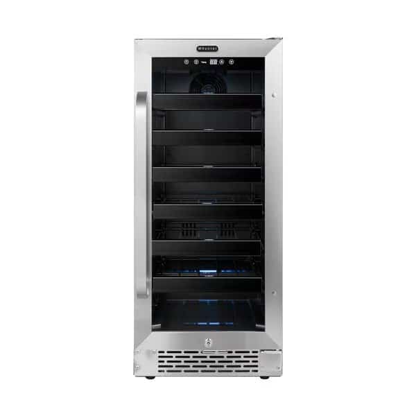 15 inch Built-In 33 Bottle Undercounter Stainless Steel Wine Refrigerator