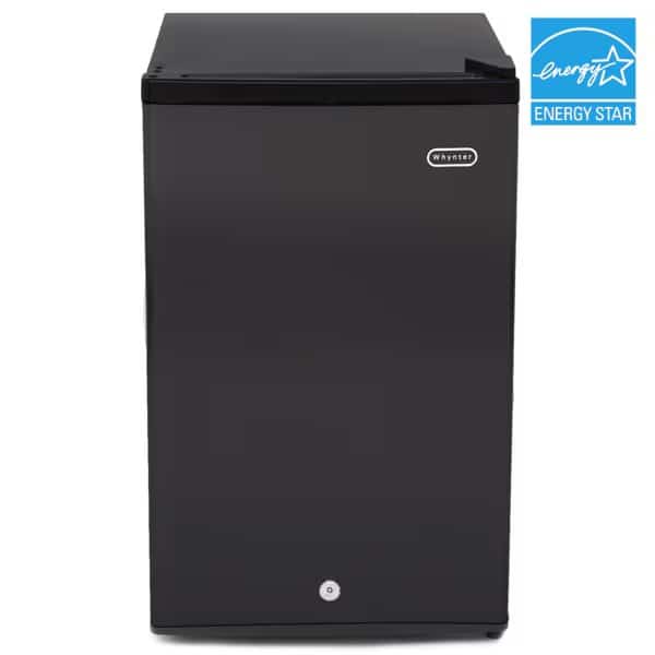 3.0 cu. ft. Energy Star Upright Freezer with Lock, Black