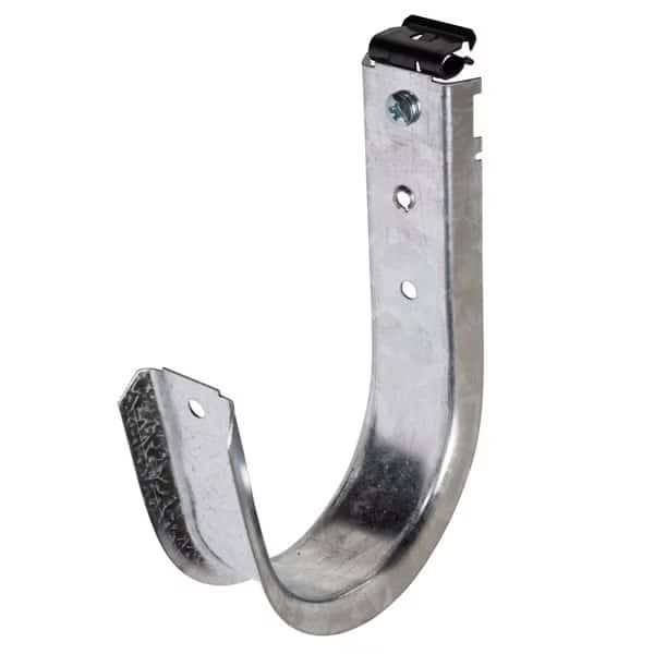 4in. J Hook with Hammer on Flange 1/8in. to 1/4in., 25PK