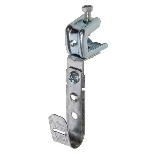 3/4in. J Hook with Pressed Beam Clamp - 360 Degrees  Rotation, 100PK, Winnie Industries, Mfr#: WJH12ACPBC