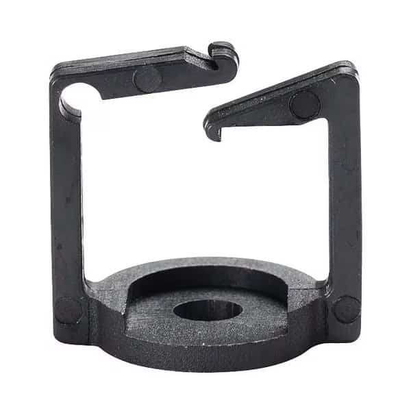 3/4 in. Cable Holder, Locking Gate, Black, 100PK