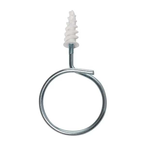 2in. 10-24 Threaded Bridle Ring with Drywall Anchor, 100PK