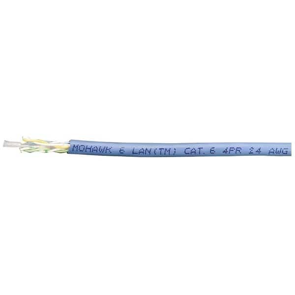 23-4P UTP-CMP SOL BC CAT6, FEP/FRPVC BLUE JACKET, 6 LAN BOXES, 1000FT